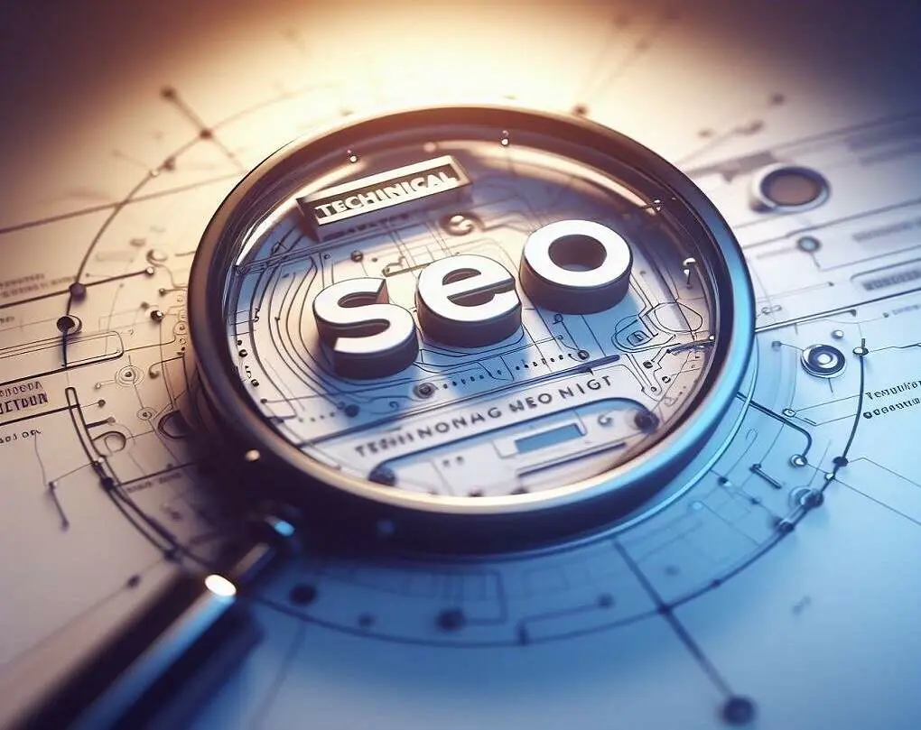 seo in magnifying glass